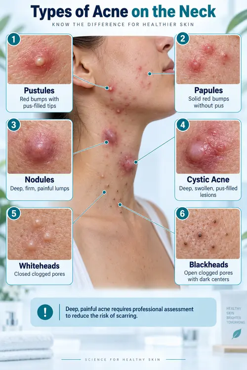 types-of-acne-on-neck 