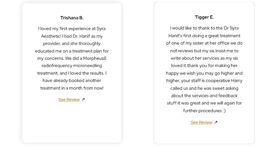 Dr. Syra Aesthetics & Longevity Institute Reviews