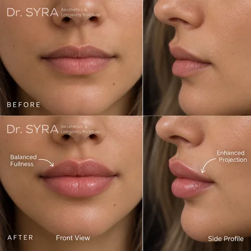 lip-filler-front-vs-side-profile-manhattan-nyc-syra-aesthetics